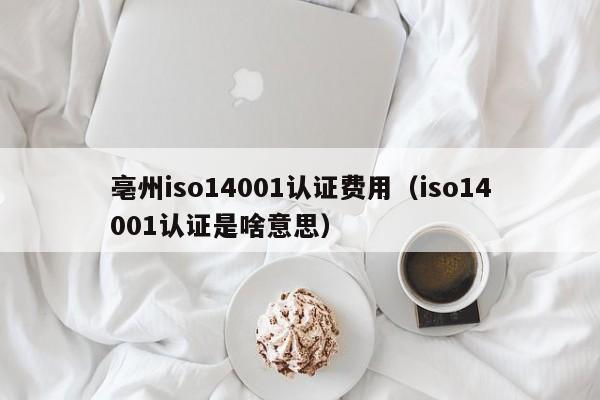 亳州iso14001认证费用(iso14001认证是啥意思)